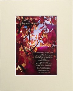 A Yoga Teacher, Gift Writing