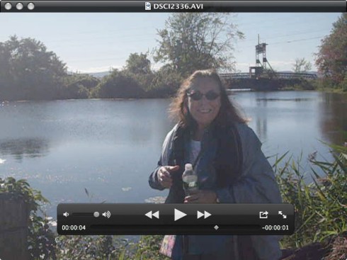 Sheila at Lake Champlain inlet near Art Hop 2011