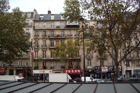 View from Starbucks, Paris, Blvd St Germain