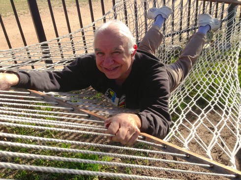 Adan on Trampoline, Krause Springs