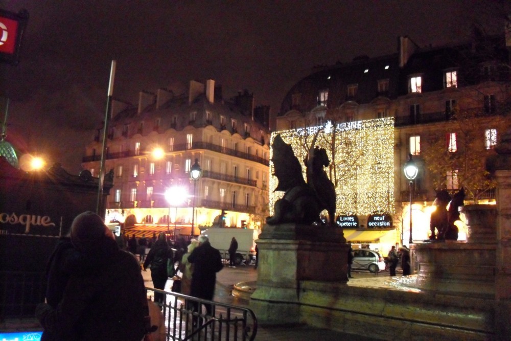 Paris Images & Fiction, © Felipe Adan Lerma, www.felipeadanlerma.com & https://felipeadan-lerma.pixels.com/featured/place-saint-michel-felipe-adan-lerma.html .