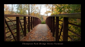 Thompson Park Bridge Stowe Vermont DSCI4813 Poster twitter