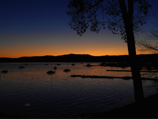 Nautical Sunrise Mount Mansfield From Malletts Bay ©Felipe Adan Lerma