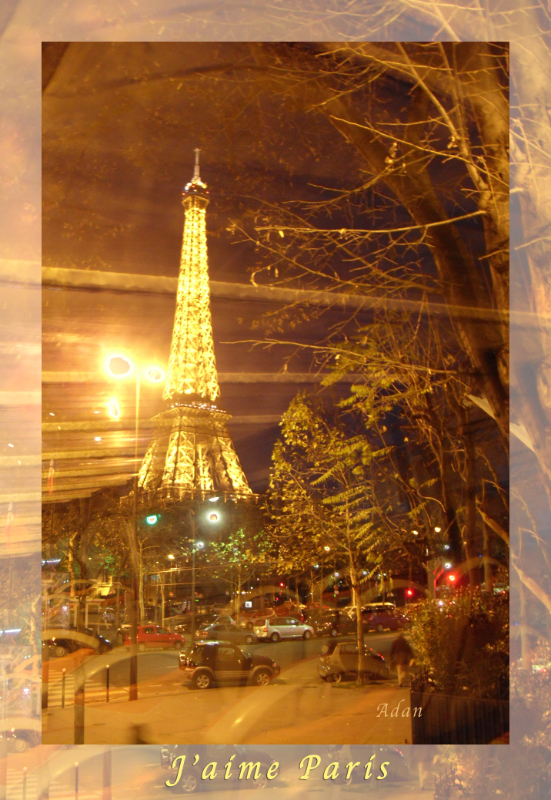 Eiffel Tower by Bus Tour Poster © Felipe Adan Lerma https://fineartamerica.com/featured/eiffel-tower-by-bus-tour-greeting-card-poster-felipe-adan-lerma.html