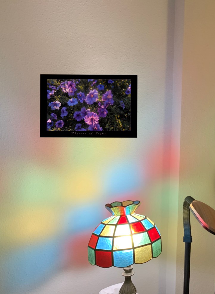 Theatre of Light Poster on light color wall; also offered non-poster w/out the black mat like border © Felipe Adan Lerma