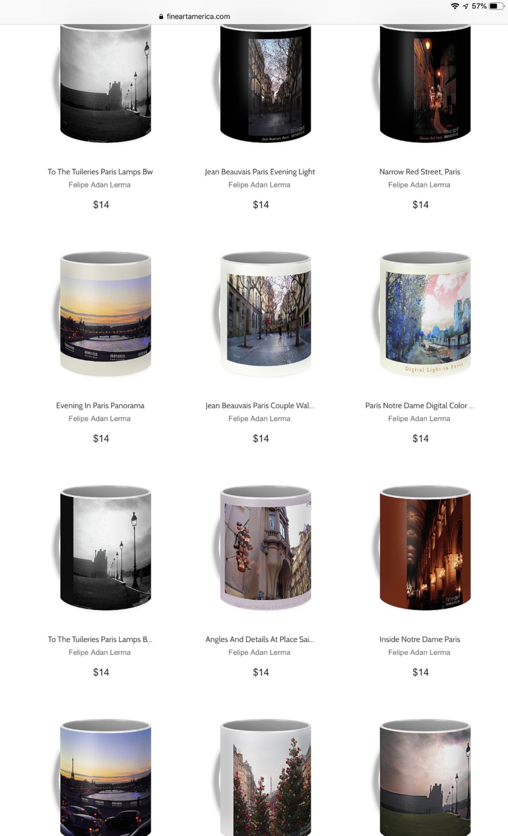 Coffee in Paris, Sorta 😊 Adan’s Paris Coffee Mugs via Fine Art America