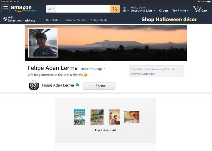 Adan’s Amazon Shopping Page with New Header Oct 2019