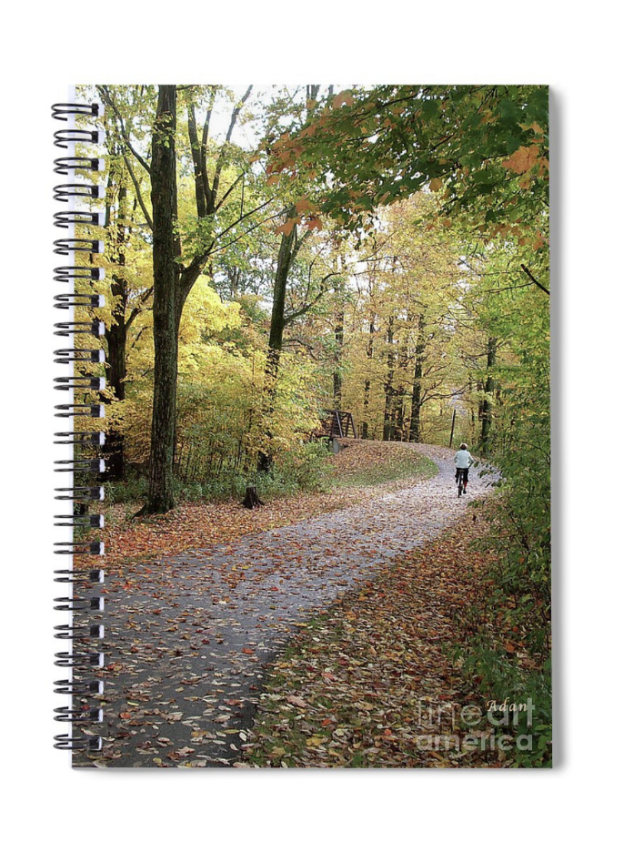 Autumn Bicycling Spiral Notebook ©Felipe Adan Lerma https://fineartamerica.com/featured/autumn-bicycling-vertical-two-felipe-adan-lerma.html?product=spiral-notebook