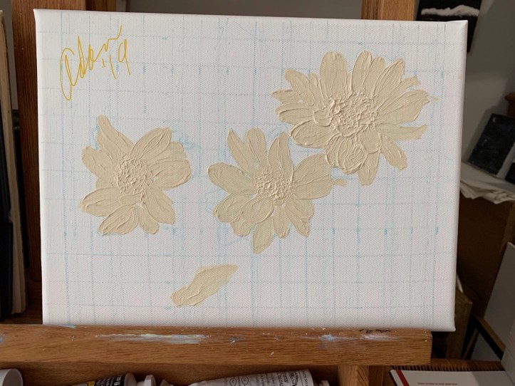 Floating Blooms Acrylic Experiment 11.28.19 ©Felipe Adan Lerma