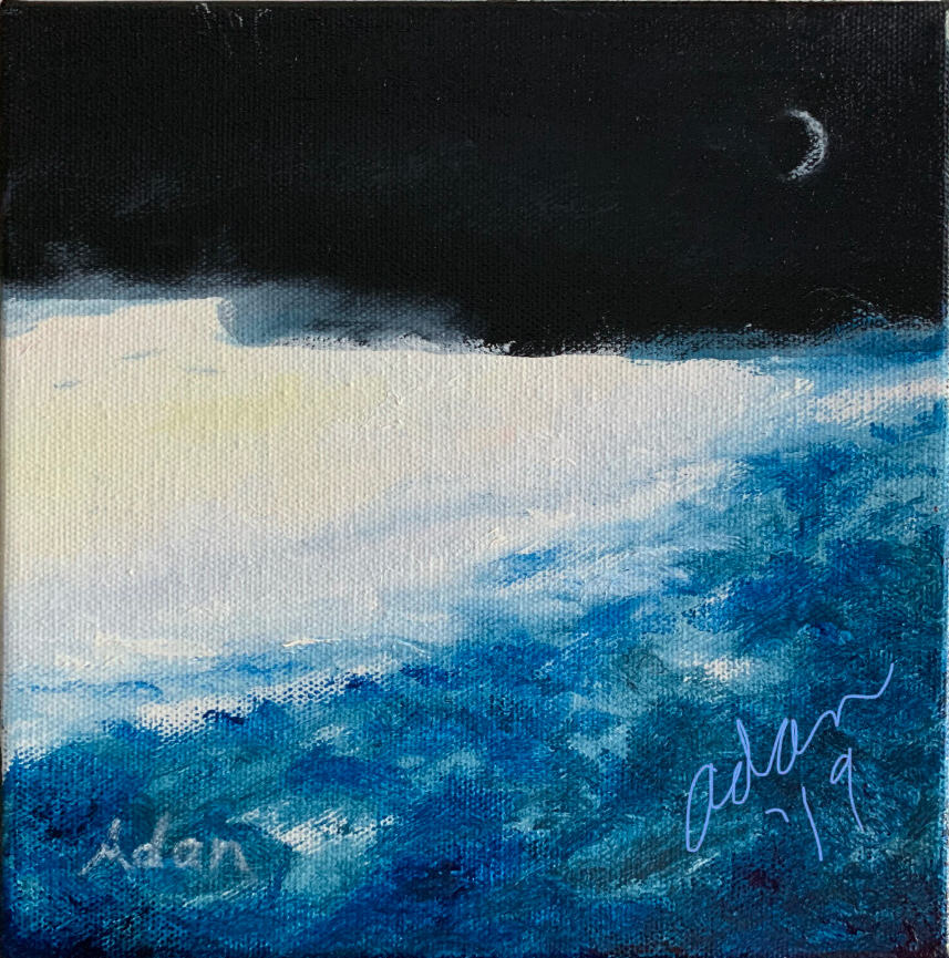 Moon at the Edge circa 2019 ❤️ Adan’s PhotoPoems 💕