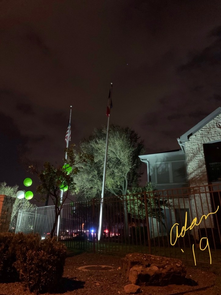 Evening Walk 12.09.19 flags w/no wind Β©Felipe Adan Lerma