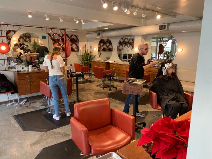 Delivering Art to Path Salon Austin (Creative Arts Society venue)