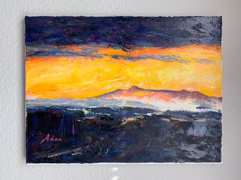 Mt Mansfield sunrise 12x16 circa 2019 ©Felipe Adan Lerma