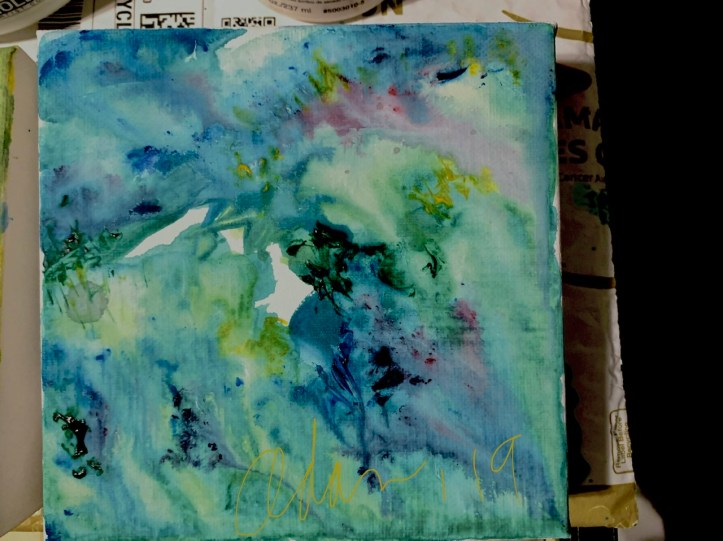 In-Progress Ridges of Light, Wash Applied 12.22.19 ©Felipe Adan Lerma