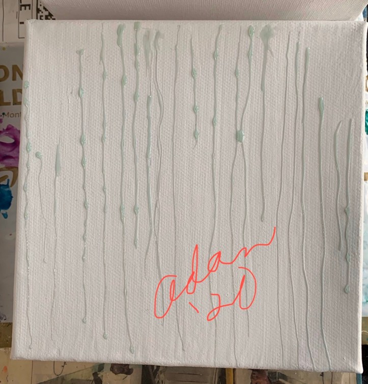 Golden Absorbent Ground Pattern with Fineline Liquid Masking for The First Snow