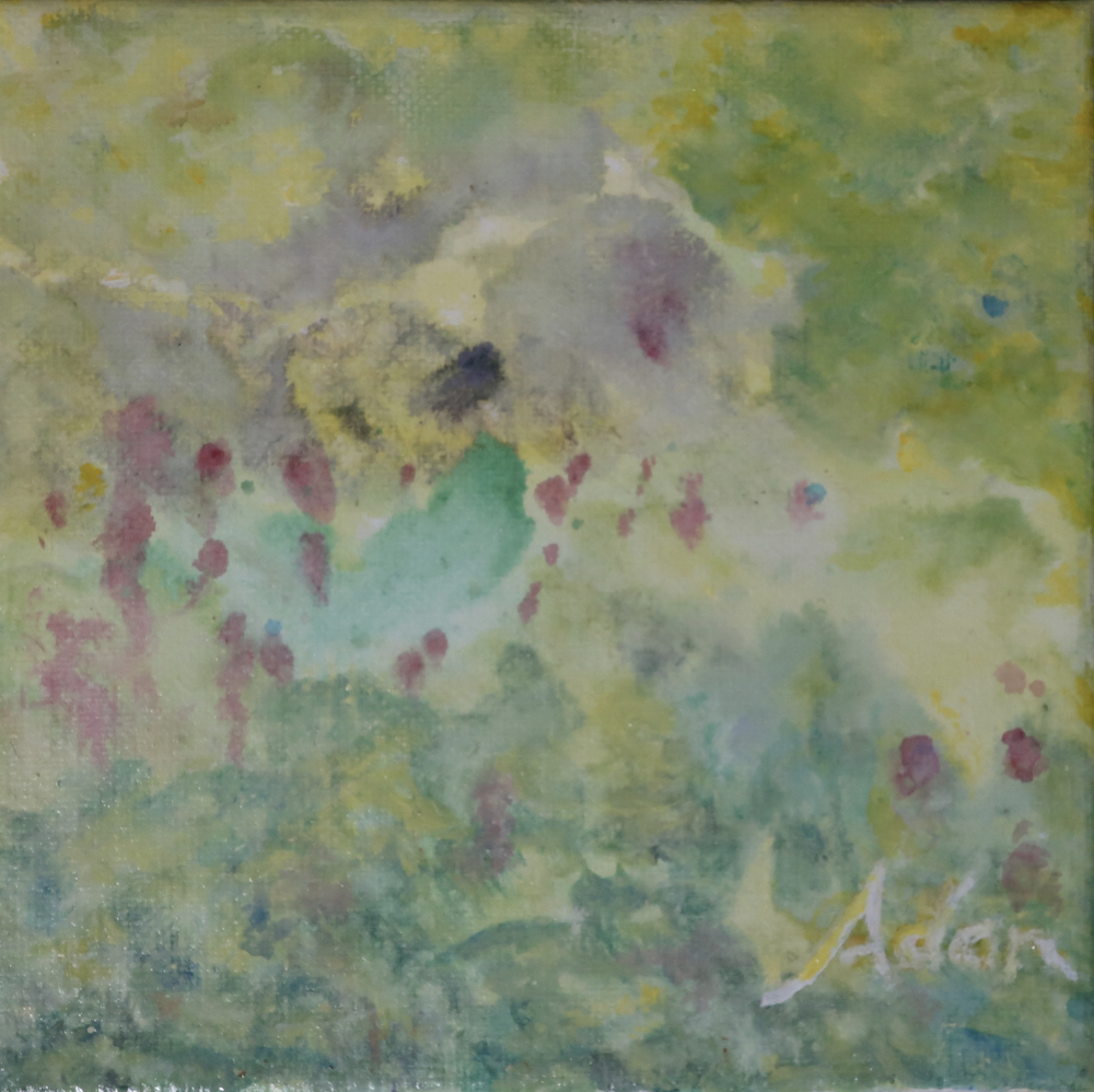 My Most Recently Uploaded Image Onto Fine Art America, Birds Eye View 6×6 Acrylic Watercolor #1&nbsp;😊