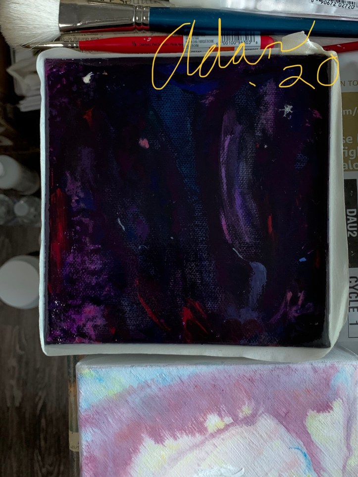 In-Progress 6x6 With Tape Walls for Soft Tar Gel 01.16.20 ©Felipe Adan Lerma