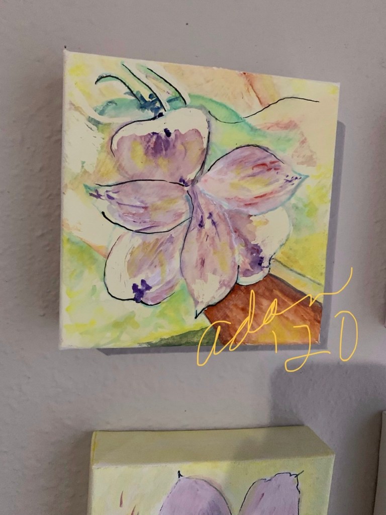 Lost Edges Idea - Violet Bloom Cluster Varied Background 02.17.20