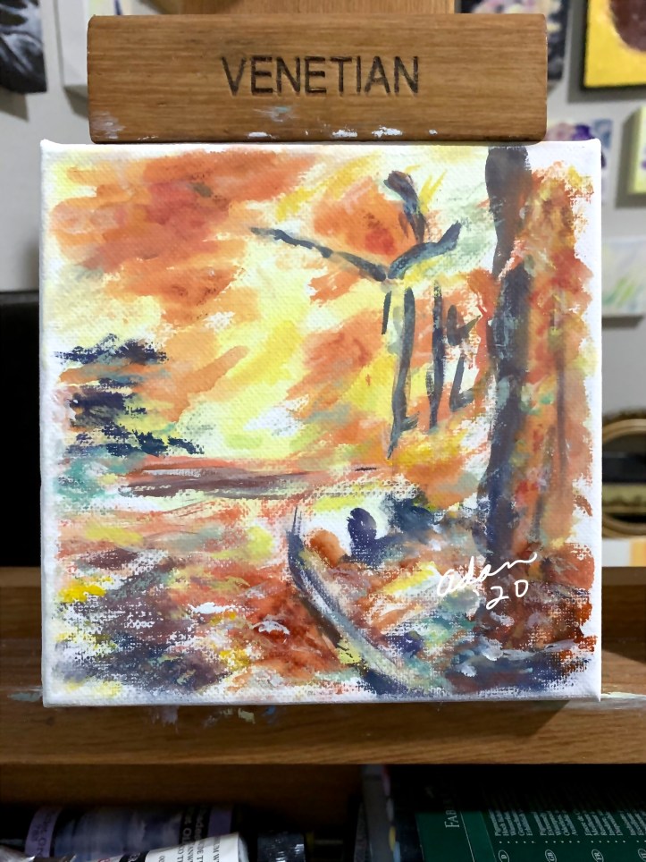 A Path Forward ©Felipe Adan Lerma - watercolor on absorbent ground