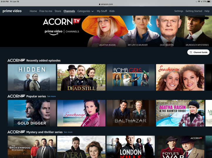 Acorn TV on Amazon https://amzn.to/30YhCDy