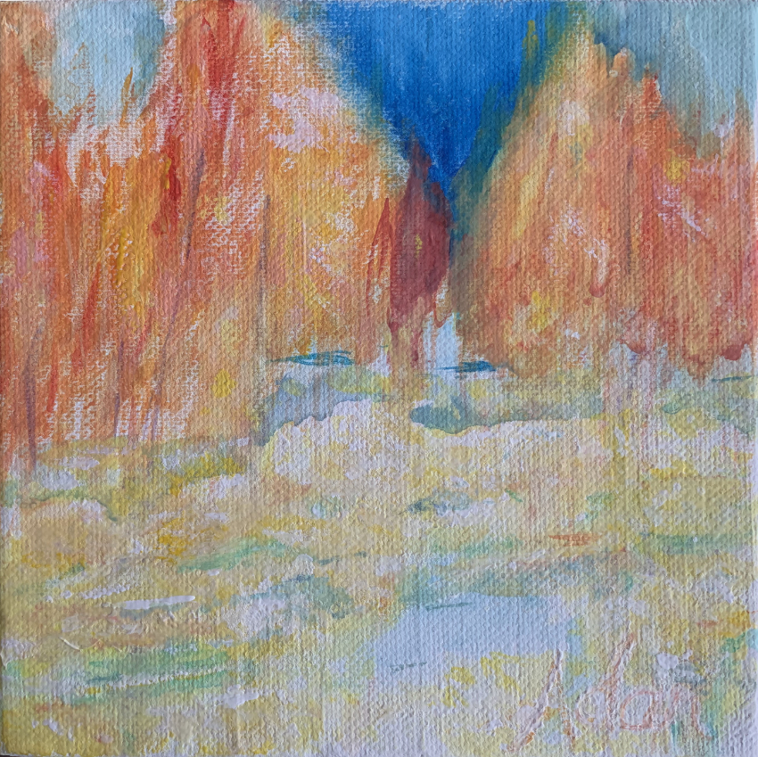 November 01, 2021 – My Most Viewed Image This Past Week @FineArtAmerica, Fall Color 1, another early #watercolor, circa June&nbsp;2020