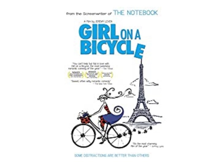 Girl on a Bicycle, Paris Movie https://amzn.to/2n2vQ4t