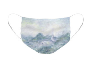 Face Mask Church Steeple Painting @Felipe Adan Lerma https://felipeadan-lerma.pixels.com/featured/community-church-stowe-vermont-painting-felipe-adan-lerma.html?product=face-mask