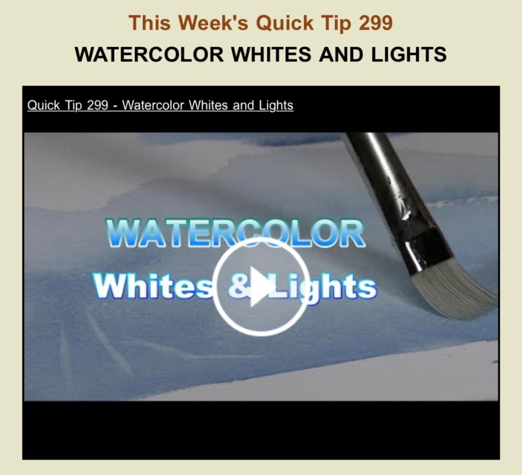 #Watercolor Lights and Whites via Dianne Mize Studio December&nbsp;2020