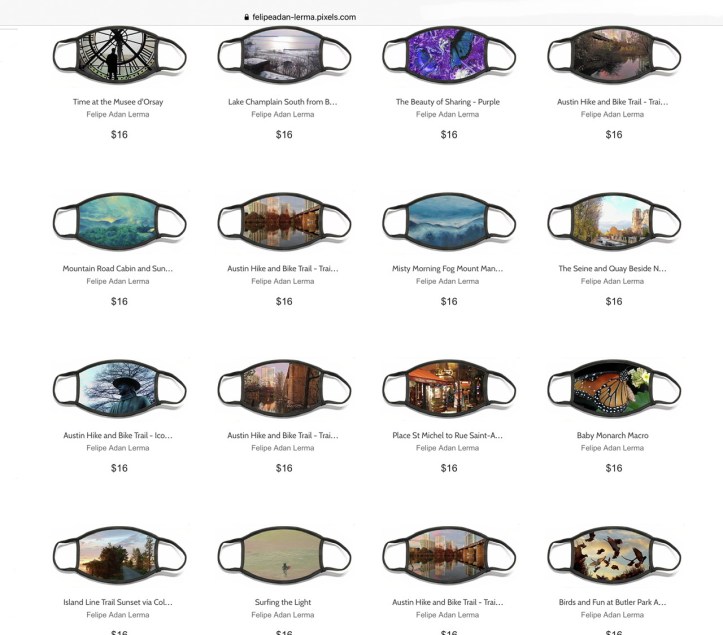 Face Masks ©Felipe Adan Lerma @FineArtAmerica https://felipeadan-lerma.pixels.com/shop/face+masks