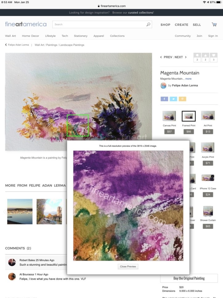 Magenta Mountain high-res look ©Felipe Adan Lerma https://felipeadan-lerma.pixels.com/featured/magenta-mountain-felipe-adan-lerma.html