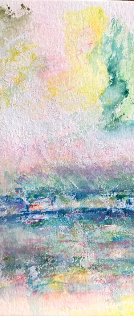 Detail Garden April Rain in Giverny ©Felipe Adan Lerma 6x9 watercolor 01.07.21