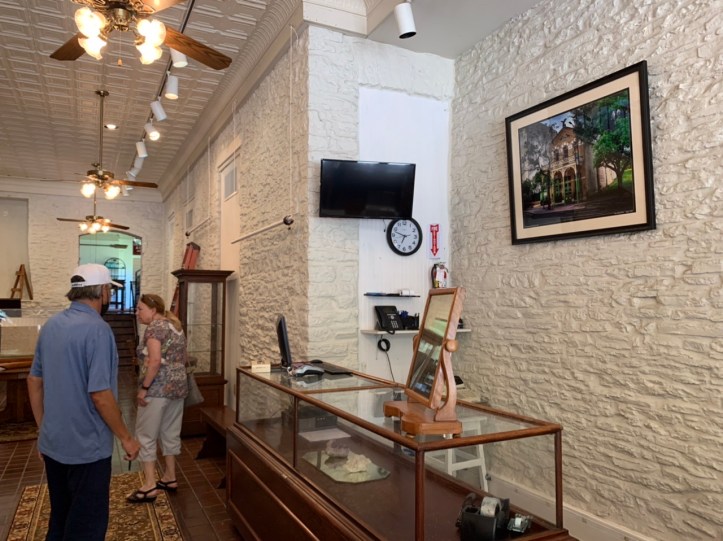 The Old Bakery & Emporium preparing to reopen 2021, seen - entry area from Congress Ave