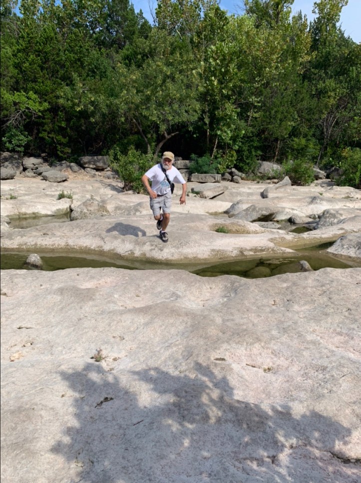Jumping Rocks with Max at Barton Springs Greenbelt 08.15.21