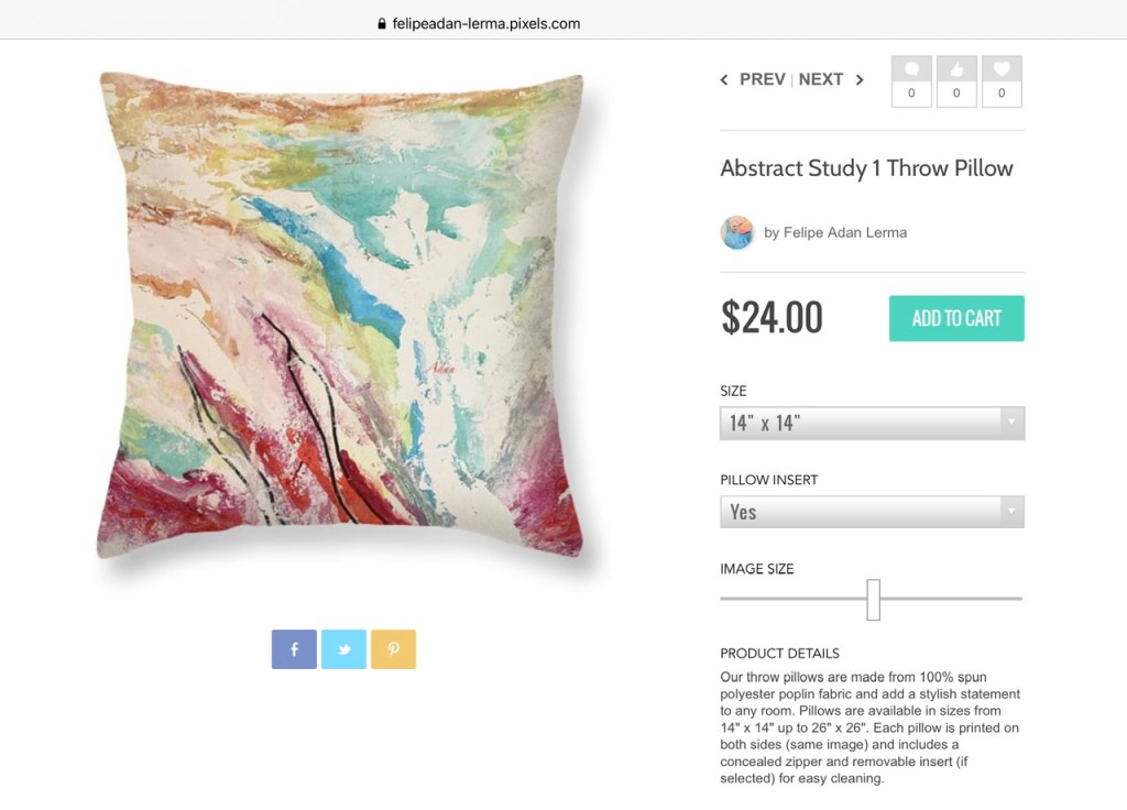 October 06, 2021 – Abstract Study 1 Turns Out to be A Nice Pattern for Gifts @FineArtAmerica!