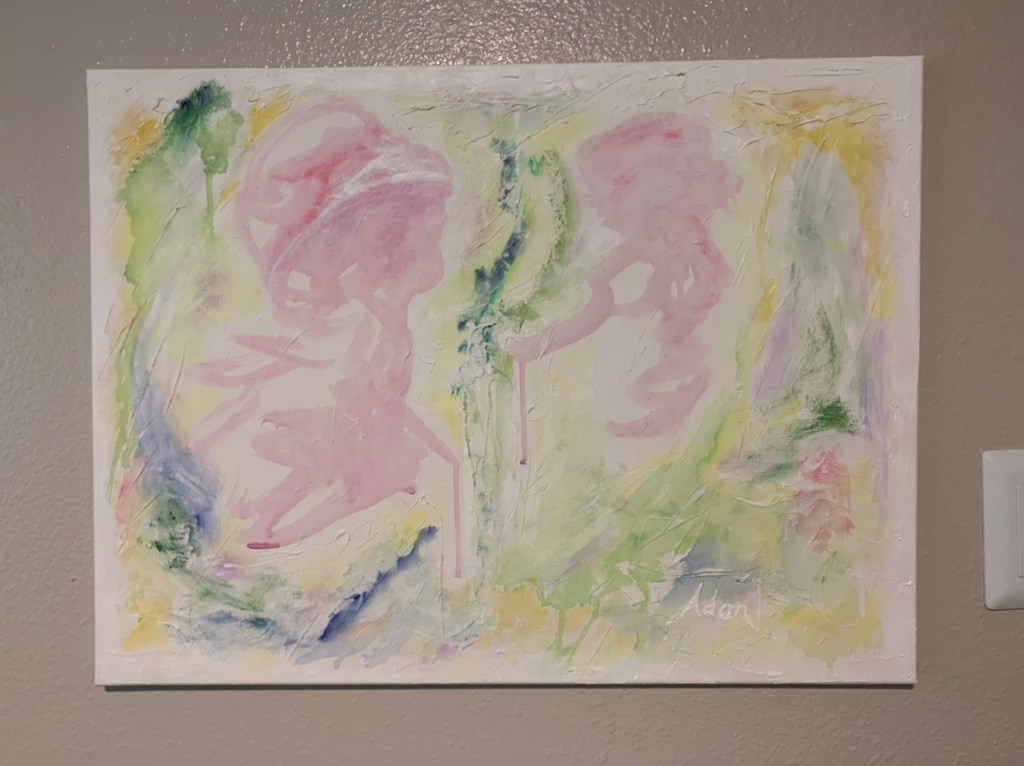 October 18, 2021 – A Good Problem, Lots of Interesting Pics and Posts Developing in My Blog Pipeline! Part 3, 1st Completed Work of 5 – “Playtime, Mother and&nbsp;Child”