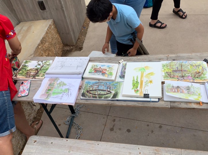 October 2021 Group images, Urban Sketcher Austin outing