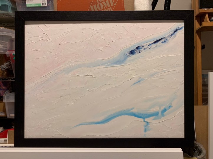 Minimalist Abstract 2 ©Felipe Adan Lerma 18x24 on Light Molding Paste on Canvas