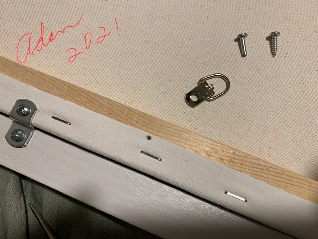 November 16, 2021 – When Framing a Painting, Don’t Act Like You Have a Screw Loose (because you really&nbsp;might!)