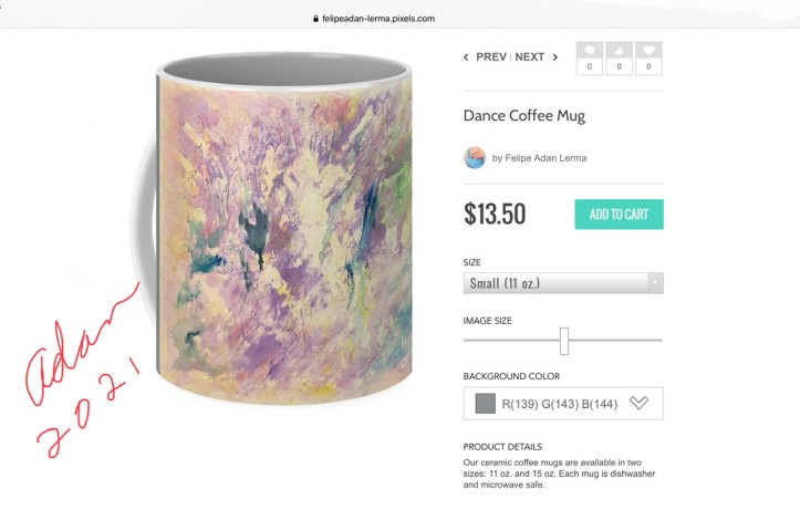 Dance Coffee Mug (1 of 2 sizes) ©Felipe Adan Lerma https://felipeadan-lerma.pixels.com/featured/dance-felipe-adan-lerma.html?product=coffee-mug