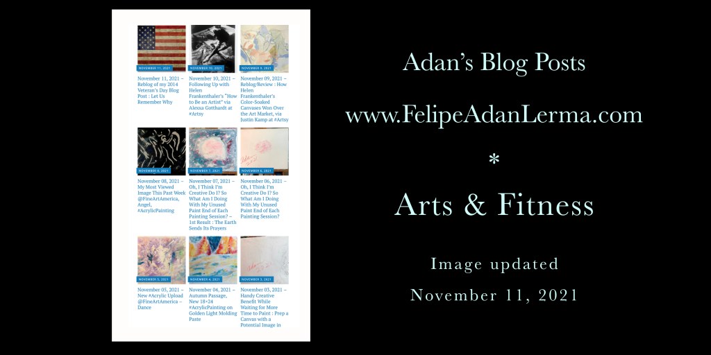 November 13, 2021 – My Idea for Promoting My WordPress Blog Posts on Twitter (Besides My Pinned Tweet), Part&nbsp;3