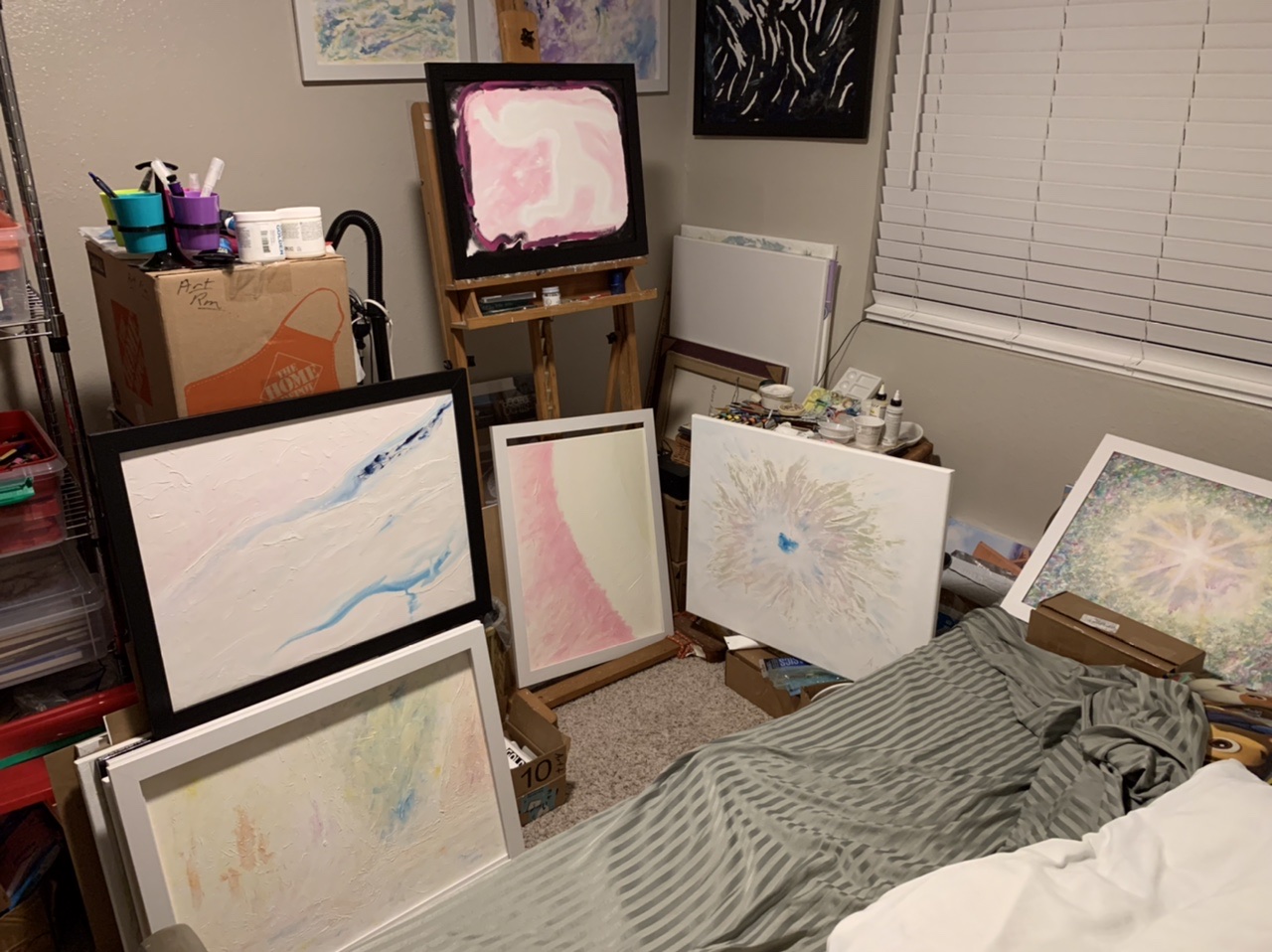 (some more of my) Newer Paintings, finished & in-progress ©Felipe Adan Lerma, Nov into Dec 2021