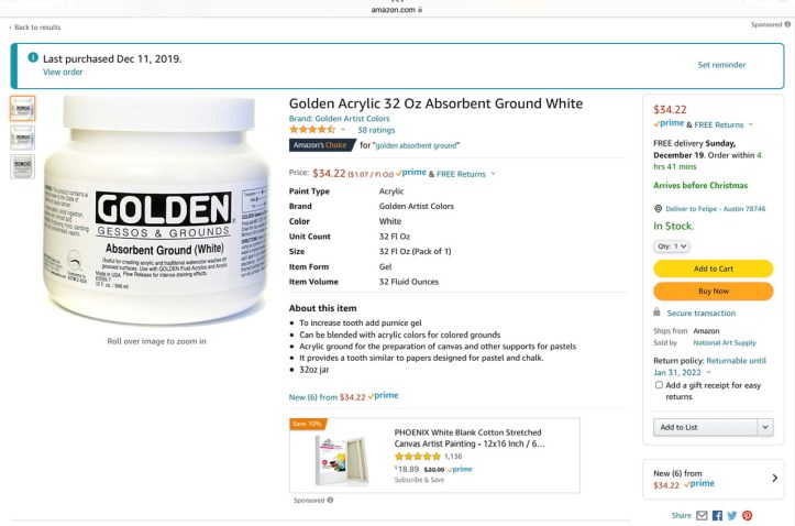 Goldens Absorbent Ground on Amazon - https://amzn.to/3yCX4zk