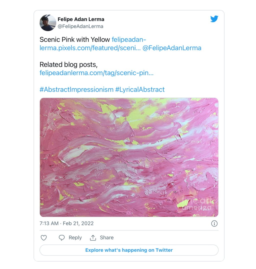 February 22, 2022 – My ( Latest ) Idea for Promoting My WordPress Blog Posts on Twitter (Besides My Pinned Tweet), Part&nbsp;5