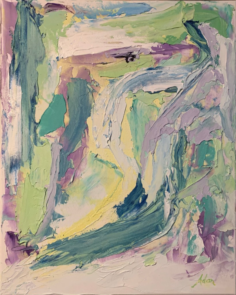 Easy Stroll, circa 2022 ©Felipe Adan Lerma - 16x20 acrylic on canvas https://felipeadan-lerma.pixels.com/featured/easy-stroll-felipe-adan-lerma.html