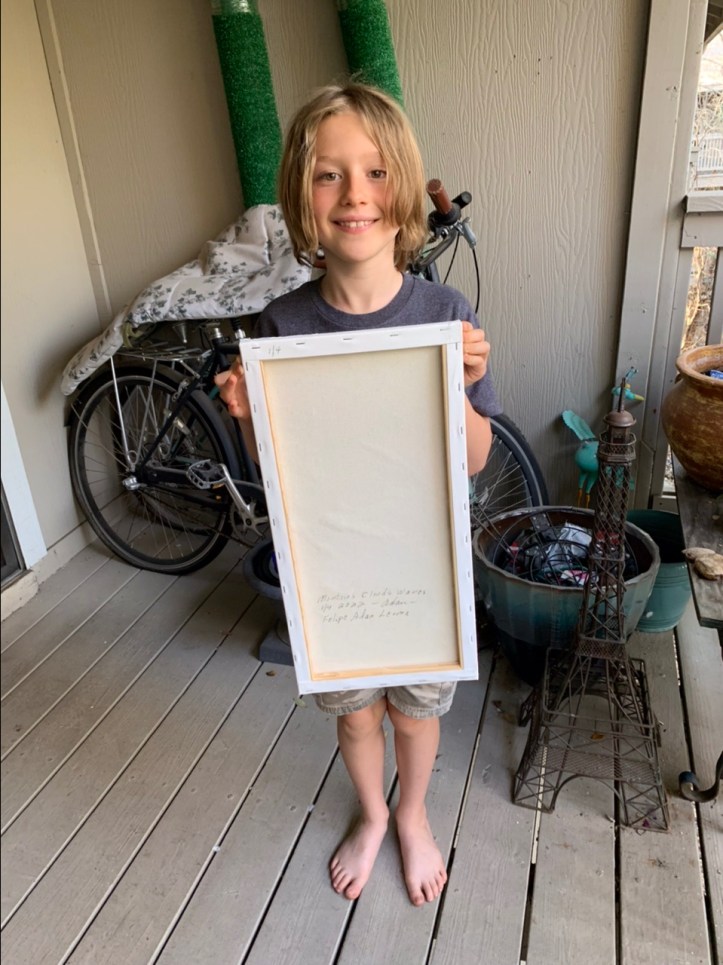 Back of 1of4 of Mountains Clouds and Waves March Signed 2022 ©Felipe Adan Lerma