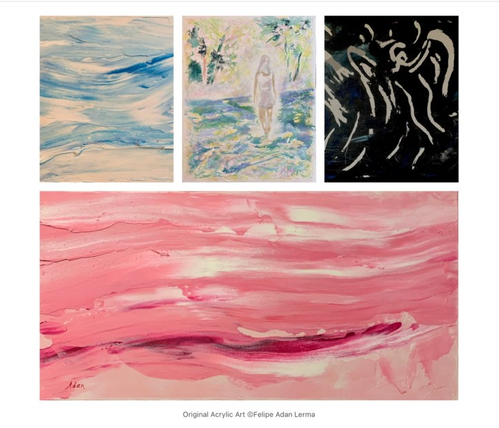 Original Acrylic Art at Art for the People March 2022