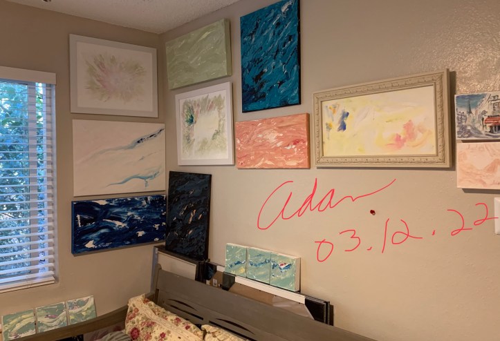 Adan's art room and new art 03.12.22