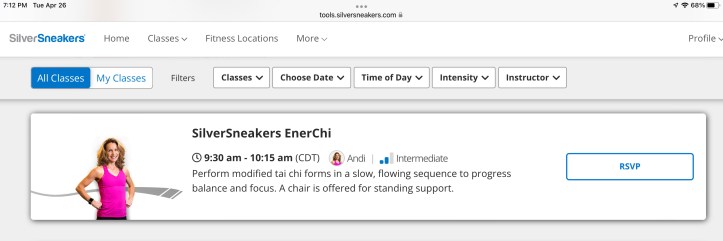 SilverSneakers live online 45 min class EnerChi - https://tools.silversneakers.com/Search/OnlineClasses