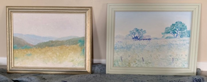 Paintings for Primal Gallery in Dripping Springs April 2022 - Road to Lost Maples 2004, Country Barn Hwy 71 2004 ©Felipe Adan Lerma