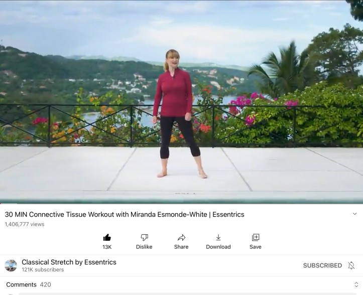 30 Minute Connective Tissue Workout with Miranda Edmonde-White https://youtu.be/FbWgGgRLp94